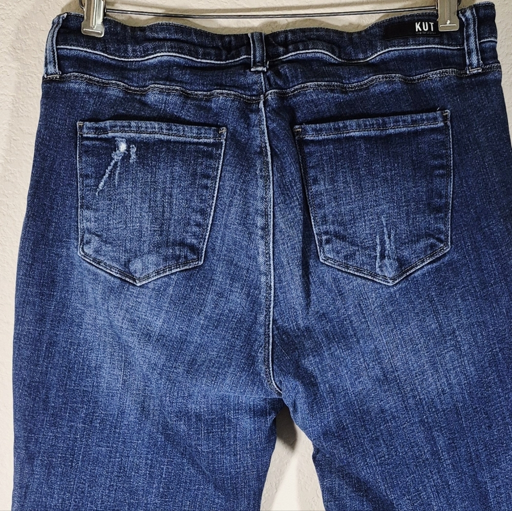Kut From The Kloth Women's Cropped Blue Jeans - Picture 6 of 10